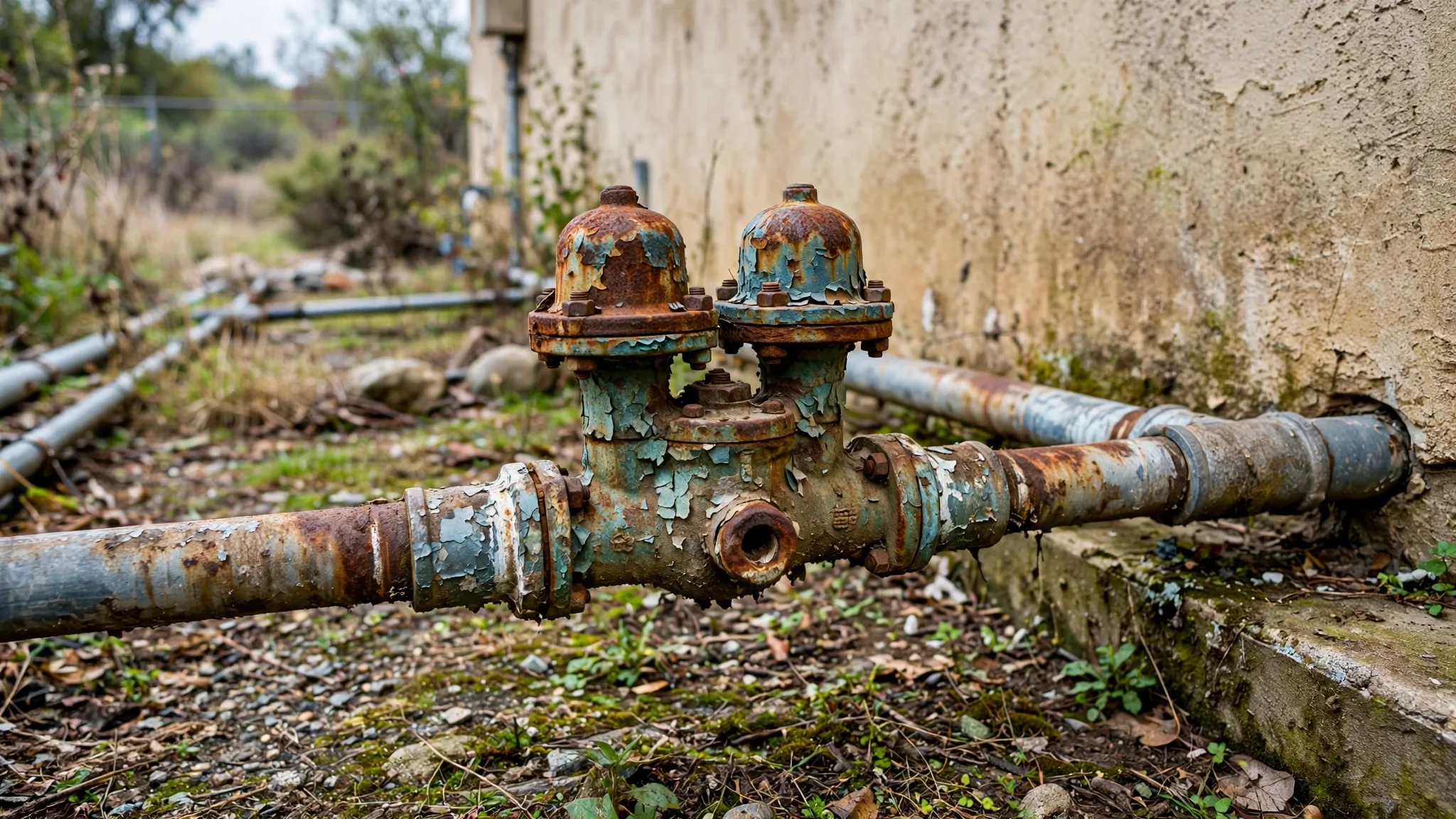 Before photo, Backflow Prevention in Mitchellville, by Bowie Plumbing Company