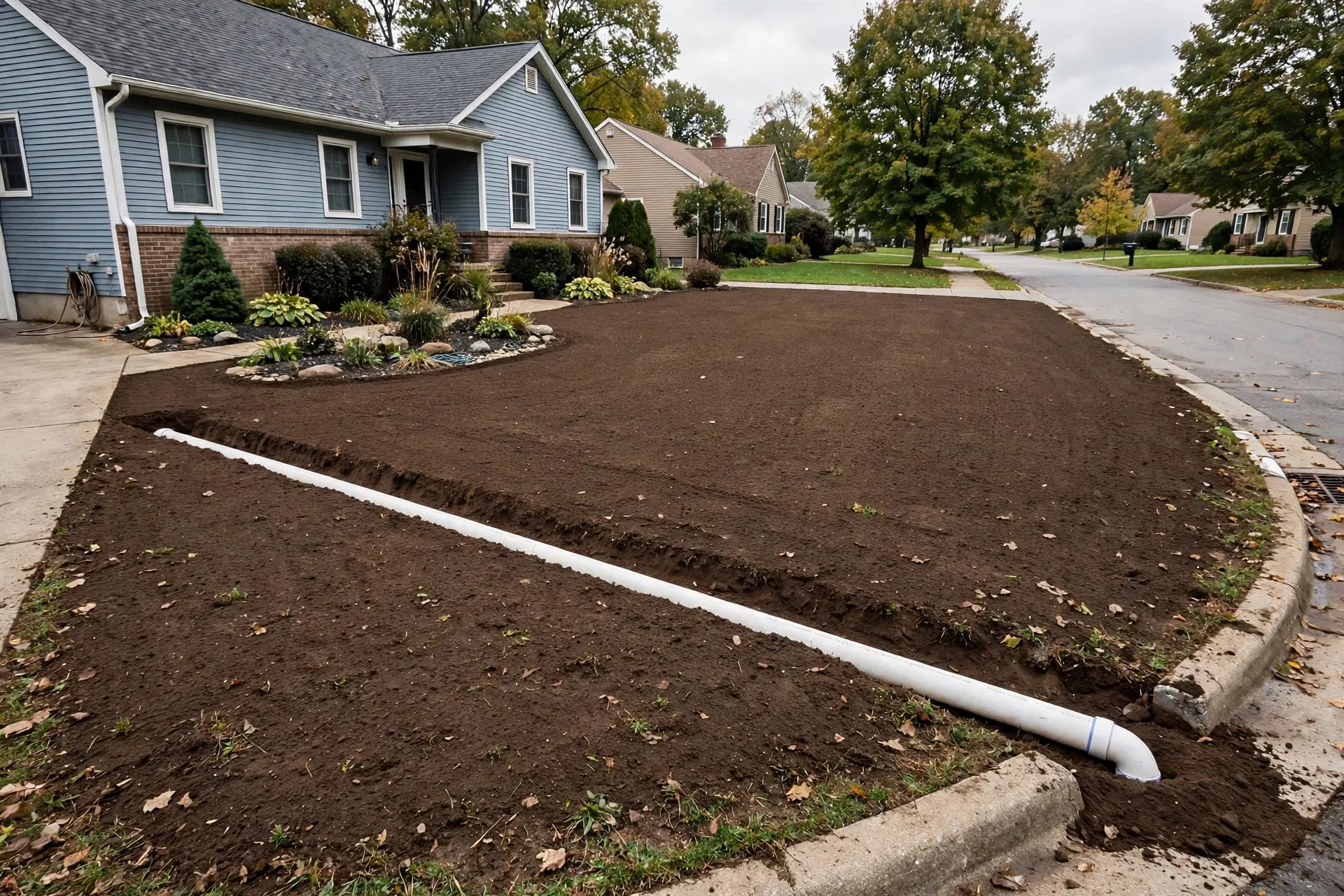 After photo,  Sewer Line Replacement in Belair, by Bowie Plumbing Company