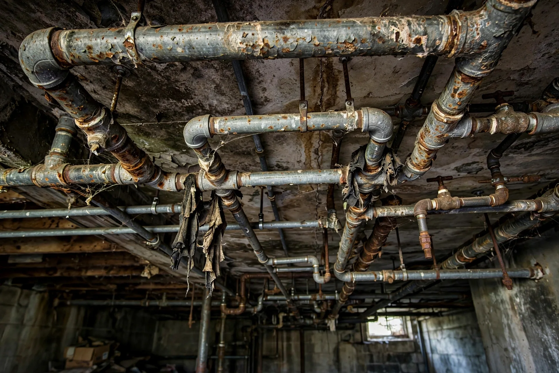 Before photo, Whole House Repipe in Heather Hills, by Bowie Plumbing Company